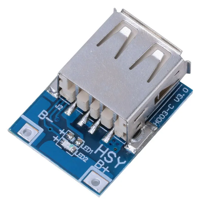 Nincs szín - 10db 5V 1A tápfeszültség-fokozó modul átalakító akkumulátor USB töltéssel Biztonságos fizetés