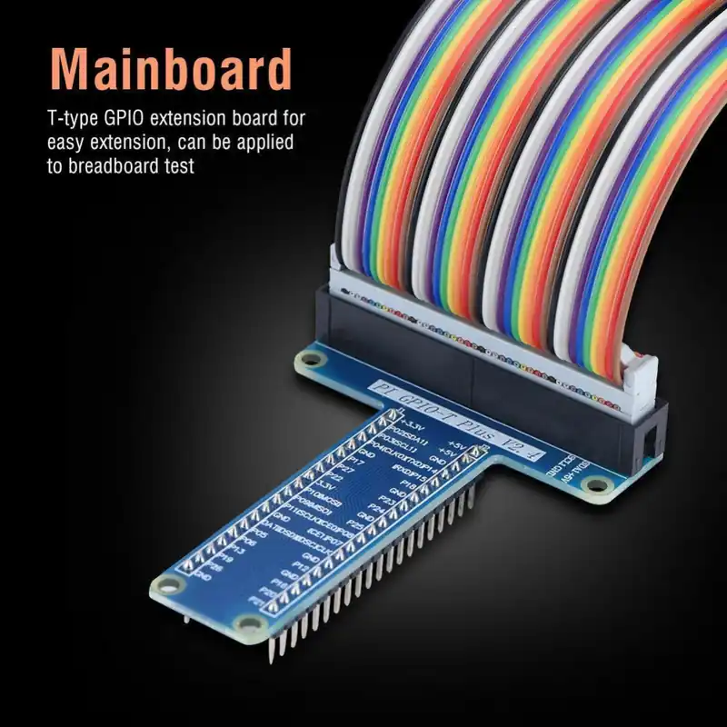 Nincs szín - T-típusú GPIO hosszabbító tábla   40 tűs szalag lapos kábel Raspberry Pi 2B 3B ES-hez Korlátozott ajánlat