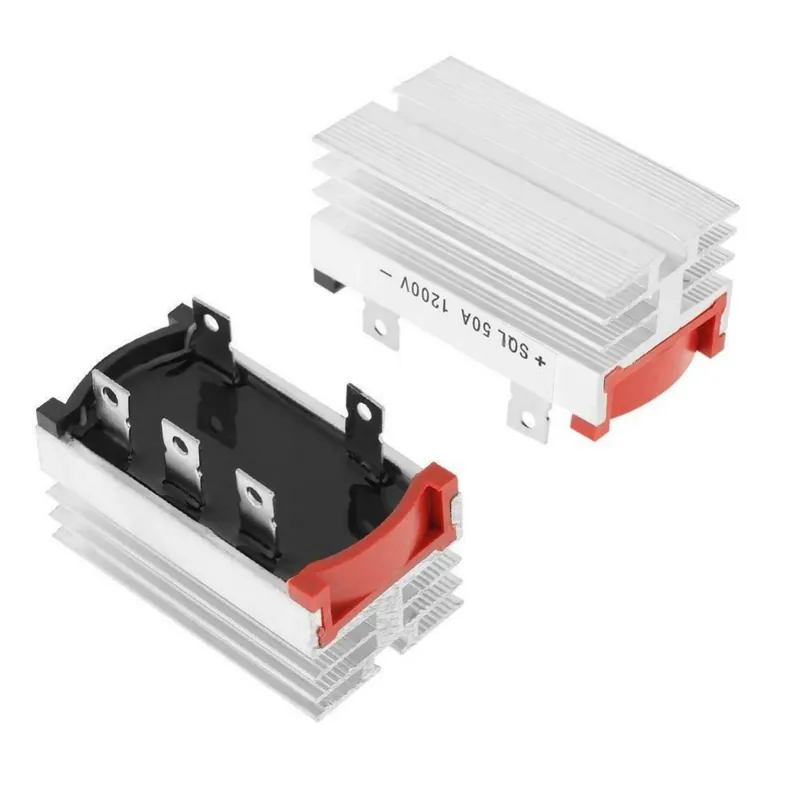 Gyors kiszállítás Nincs szín - 2db egyenirányító 3 fázisú dióda 50 Amp 1200V alumínium ötvözet