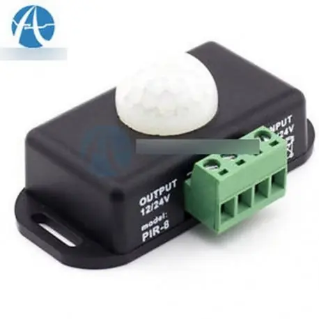 Automatikus DC 12V-24V 8A infravörös PIR mozgásérzékelő kapcsoló LED világításhoz Stílusos Árengedmény