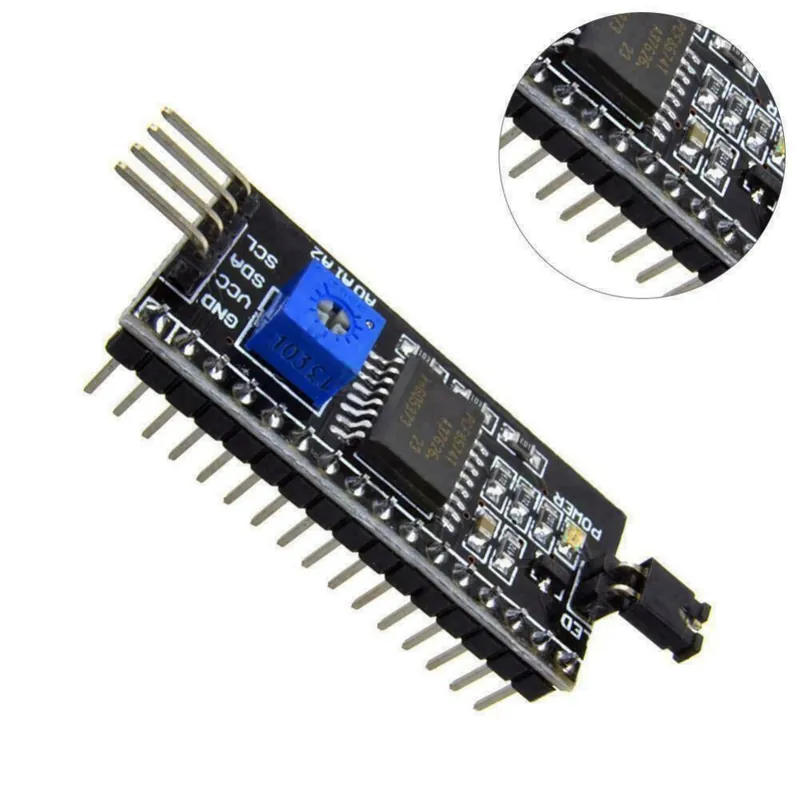 Árcsökkenés Nincs szín - 1PCS * IIC I2C adapter soros interfész kártya modul 2004LCD 5v 1602LCD X2J4