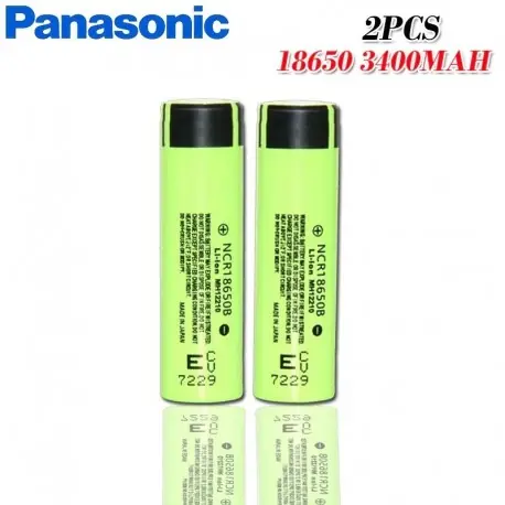 Azonnal elérhető Névleges feszültség: 3,7 V - 2db panasonic új eredeti 3.7V 18650 NCR18650B 3400mah lítium újratölthető akkumulátor