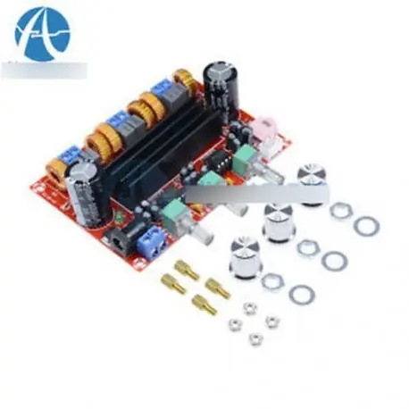 Expressz szállítás TPA3116D2 2x 50W 100W 2.1 csatornás digitális mélysugárzó teljesítményerősítő panel