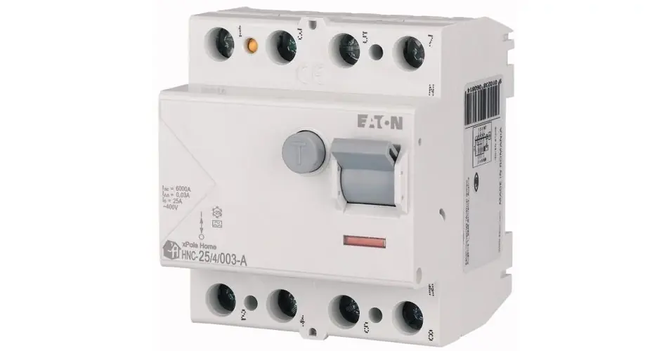 Áram-védőkapcsoló (Fi-relé) analóg 4P 25A 30mA A-típus 6kA HNC-25/4/003-A xPole Home EATON Vedd meg most