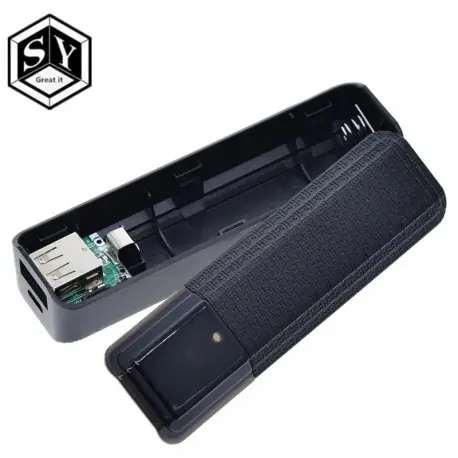 Kedvezményes ár Új hordozható mobil USB Power Bank töltő csomag doboz akkumulátor tok 1 x 18650 barkácsoláshoz
