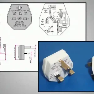 Biztonságos fizetés AC 250V 5A 3p. földelt UK dugó (fehér)