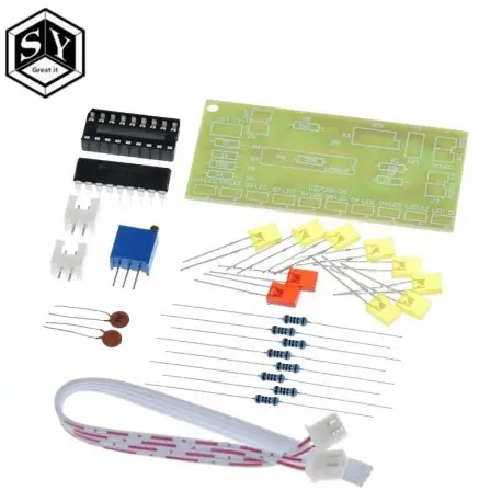 NAGY IT Funny 10 Audio Level Indicator LM3915 DIY Kit Electronic Audio Indicator Suite Biztonságos fizetés