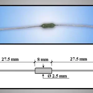 Biztosíték 2,5A 125V 2,5x7,5mm AXIAL Biztonságos vásárlás