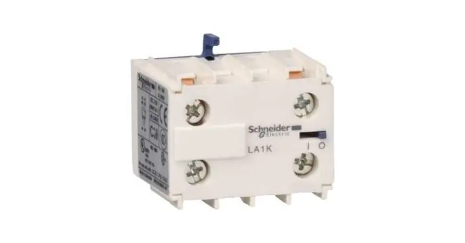 Végkiárusítás Segédérintkező blokk K-hoz előlapra rádugható 2-ny 10A/AC15/230V csavaros TeSys LA1-K Schneider
