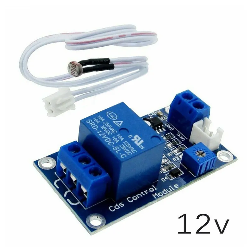 12V - Alkatrészek fotorezisztor szenzor modul 1db Fényérzékelő tábla elektronika Rendeld meg most