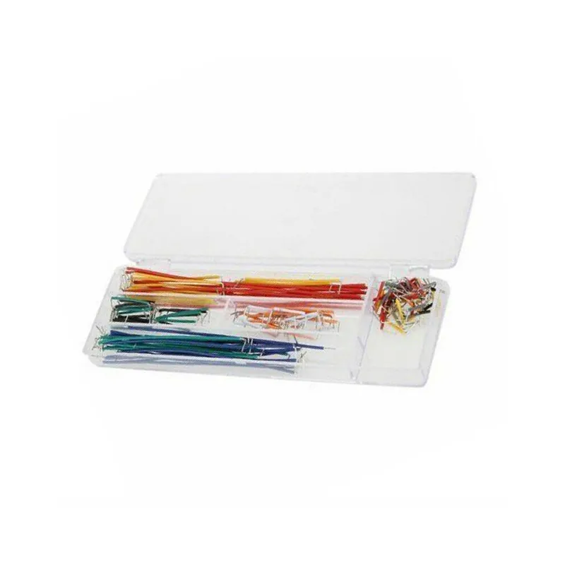 Olcsó Nincs szín - 140db 22 AWG Solid Line forrasztás nélküli kenyérlap jumper kábelvezeték DIY Arduino számára