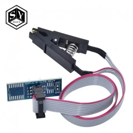 Prémium SOP8 flash chip - Kiváló minőségű SOIC8 SOP8 tesztcsipesz EEPROM 93CXX / 25CXX / 24CXX áramkörön belüli programozáshoz