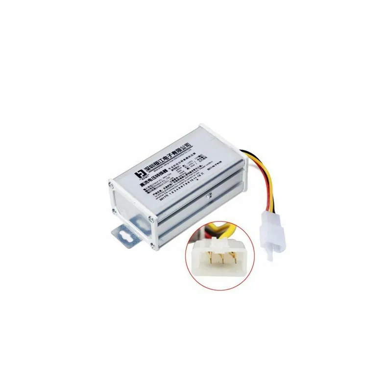 Nincs szín - 1 X DC 36V 48V 72V - 12V / 10A átalakító adapter transzformátor elektromos kerékpárhoz Újdonság