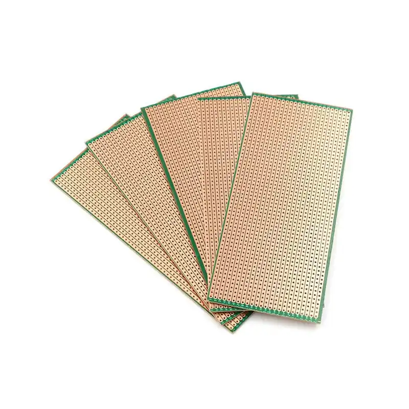 Azonnali szállítás Nincs szín - DIY prototípusú NYÁK-tábla egyoldalas bakelit szalaglemezes veroboard készlet 6,5x14,5 cm