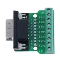 D-Sub DE-9 hím RS232 adapter csavaros terminálra Biztonságos fizetés