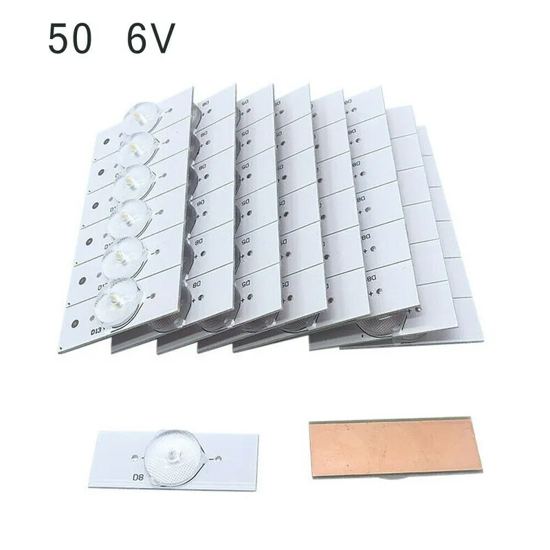 50db 6V - Alkatrészek SMD lámpa gyöngyök Univerzális tartozékok 32-65 hüvelykes LED-hez Tartós Új Biztonságos vásárlás