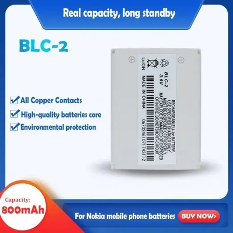 Névleges feszültség: 3,7 V - 1PCS 800mAh mobiltelefon-akkumulátor BLC-2 BLC2 Nokia 3310 3330 3410 3510 5510 3530 3335 3686 Nézd meg most