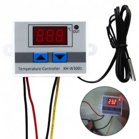 12V / 24V / 220V digitális LED hőmérséklet szabályozó termosztát vezérlő kapcsoló szonda Biztonságos fizetés