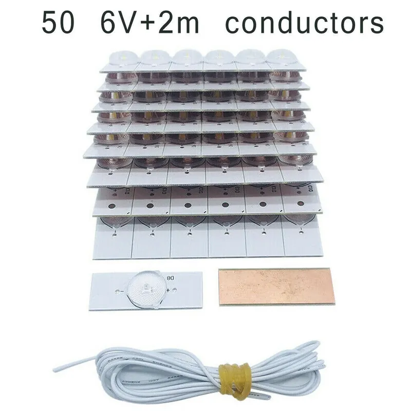 50db 6V 2M huzal - 32-65 hüvelykes LED SMD lámpa gyöngyökhez optikai lencsével helyettesíti a Fliter White New-t Szuper ajánlat