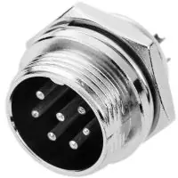 16 mm GX16 csatlakozó - 8 tűs - Férfi panelhez Ingyenes szállítás