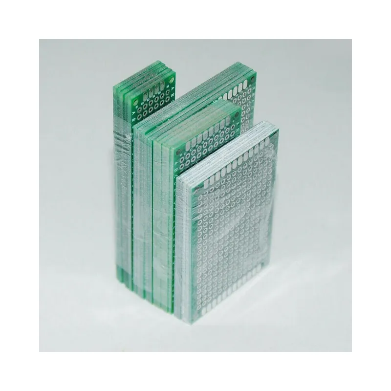 Nincs szín - 2X8CM / 3X7CM / 4X6CM / 5X7CM kétoldalas NYÁK protoboard prototípus áramköri készlet Korlátozott ajánlat