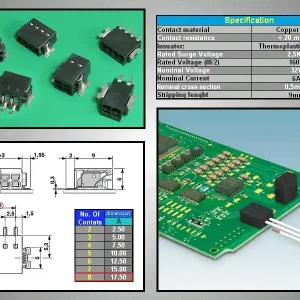 Kedvezményes ár 8 Pólusú sorkapocs 2.5mm H-SMD