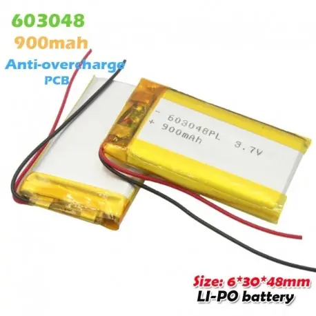 Kedvezményes ár 1 DB - 603048 3,7 V 900 mAh lítium-polimer Li-Po újratölthető akkumulátor MP3 MP4 MP5 PDA LED PSP könnyű drón