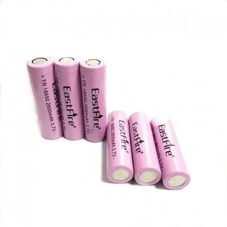 Árcsökkenés Valódi kapacitás! 6PCS Bettery 18650 újratölthető akkumulátor 3.7v 2600MAH kapacitású újratölthető Li-ion