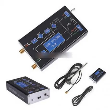 Gyors kiszállítás 100KHz-1.7GHz teljes sávú RTL.SDR Upconverter USB hangoló vevő 2832U R820T rádió