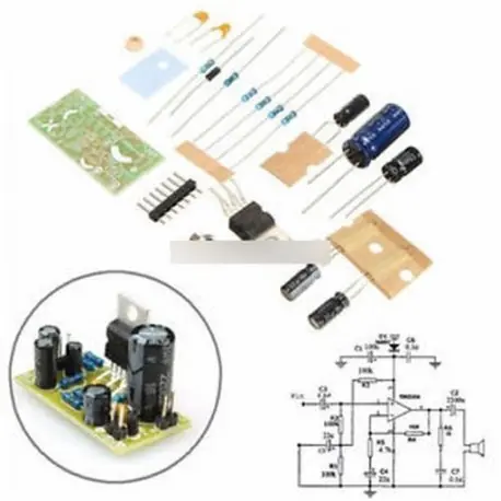 TDA2030A elektronikus hangerősítő kártya DIYMono 18W DC 9-24V készlet Ajánlat