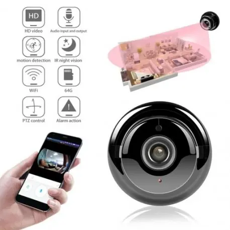 Rendeld meg most IP kamera Mini Wifi IP kamera HD vezeték nélküli beltéri kamera éjszakai nézet Kétutas audio mozgásérzékelő