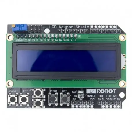 Utolsó esély LCD kezelőpajzs LCD1602 LCD 1602 modul Kék képernyő Arduino számára