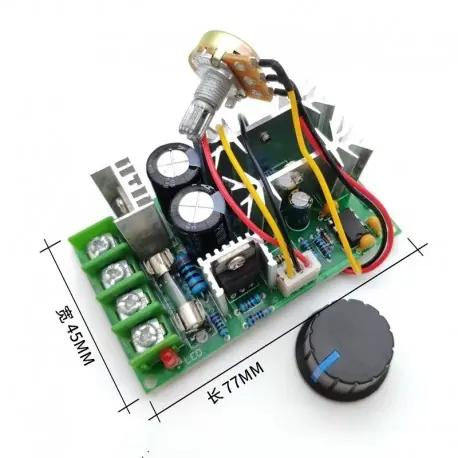Utolsó esély DC10-60V 12V 24V motor fordulatszám-szabályozó PWM motor fordulatszám-szabályozó kapcsoló 20A áramszabályozó nagy
