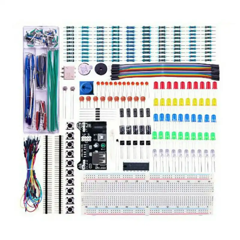 Vedd meg most Nincs szín - Elektronikus alkatrészkészlet-ellenállások az Arduino Kit Breadboard Electronics számára