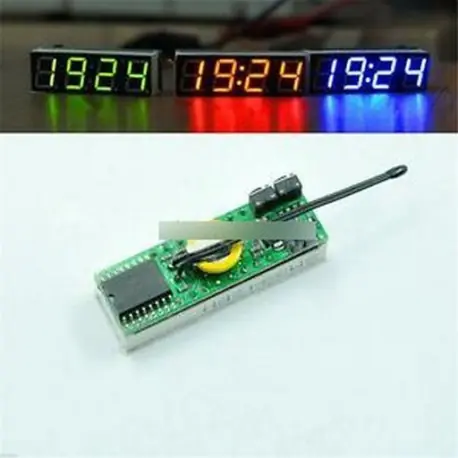 Piros 3 in 1 LED DS3231SN digitális óra hőmérséklet feszültség modul DIY elektronikus Azonnali szállítás