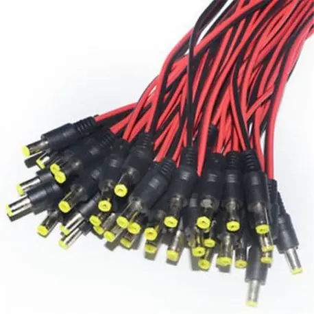 10db 5.5x2.1mm férfi női egyenáramú dugaszolóaljzat csatlakozó kábel 12V Gyors szállítás