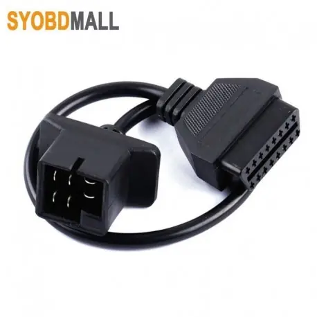 Expressz kézbesítés Autódiagnosztikai adapter férfi 6 tűs csatlakozó Chrysler / Jeep / Dodge 6 tűs járművekhez, női OBD1 - OBD2 kábel 6