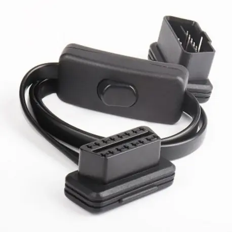 Árcsökkenés OBD 2 kapcsoló - OBD2 OBD 16Pin női hosszabbító nyitó kábelautó diagnosztikai interfész csatlakozó OBD II női