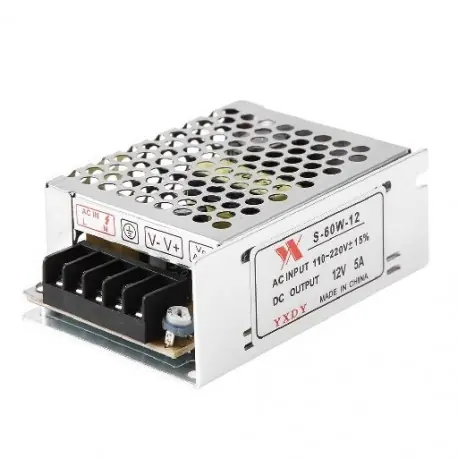 DC 12V 5A 60W tápegység világítás transzformátor LED meghajtó tápadapter AC 90-260V-12V tápegység LED szalagos Rendeld meg most