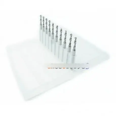 10PCS 0,8 mm-es Micro Mini Carbide acél Gravírozó fúrószár PCB-préselés CNC Dremel Azonnali szállítás