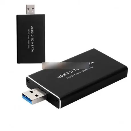 Ingyenes szállítás MSATA SSD merevlemez doboz átalakító Adapter ház külső ház USB 3.0
