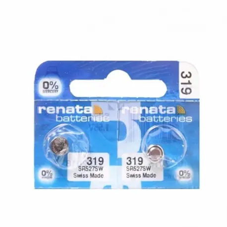2db / tétel Kiskereskedelem Vadonatúj Renata HOSSZÚSÁGOS 319 SR527SW SR527 V319 Óraelem gombos érme cella svájci Korlátozott ajánlat