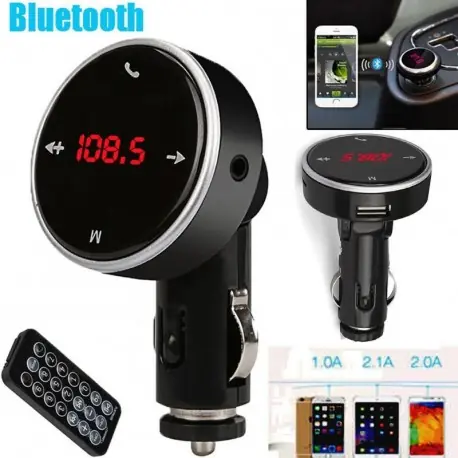 Azonnali szállítás Bluetooth Car Kit Bluetooth Transmitter USB töltő MP3 lejátszó