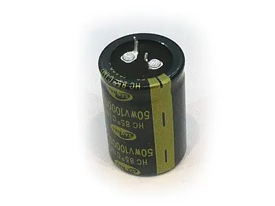 Elektrolit kondenzátor 10000uF 80V 85°C 35x52mm Snap-in 2p. Akció