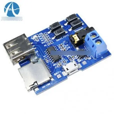 Különleges ajánlat 2Pcs TF / U lemez MP3 formátumú dekóderpanel erősítő Audio lejátszó modul dekódolása