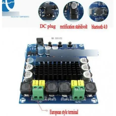 2x120W Bluetooth 4.0 - TPA3116 D2 2x50W 2x50W 100W 2x120W D osztályú kétcsatornás digitális sztereó erősítő Akció