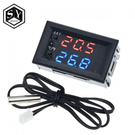 Biztonságos fizetés 1db W2809 W1209WK digitális LED termosztát hőmérséklet-szabályozó intelligens hőmérséklet-érzékelő tábla modul 12V