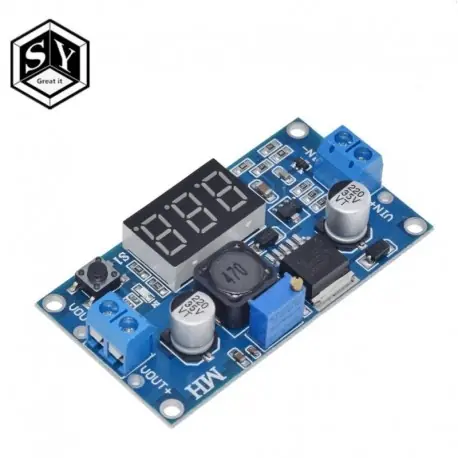 Legkelendőbb LM2596 LED - 1PCS Great IT LM2596 LM2596S tápegység LED-es feszültségmérő DC-DC állítható lépcsős tápegység modul