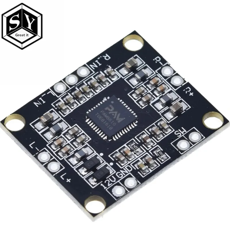 Ingyenes szállítás pam8610 - 1PCS GREAT IT PAM8610 2x15W erősítő kártya digitális kétcsatornás sztereó erősítő kártya miniatűr