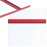 Csak ma Gravírozó laminát 300 x 200 x 1,3 mm - Fehér, piros